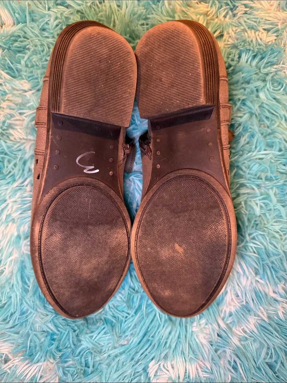 Sugar Brown Faux-Suede Ankle Booties with Strap Detail